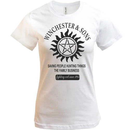 Жіноча футболка, Білий, Winchester