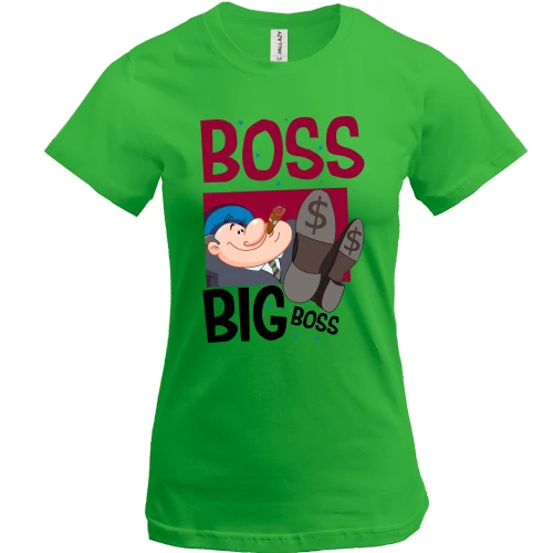Женская футболка Boss, big boss