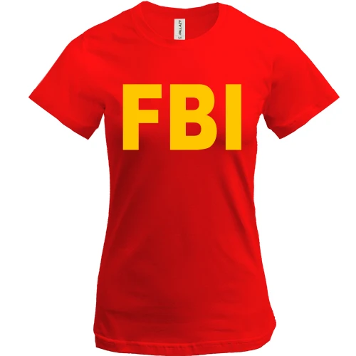 Жіноча футболка, Чорний, FBI (ФБР)