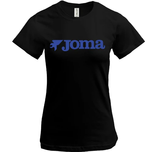 Женская футболка, черный, с логотипом Joma