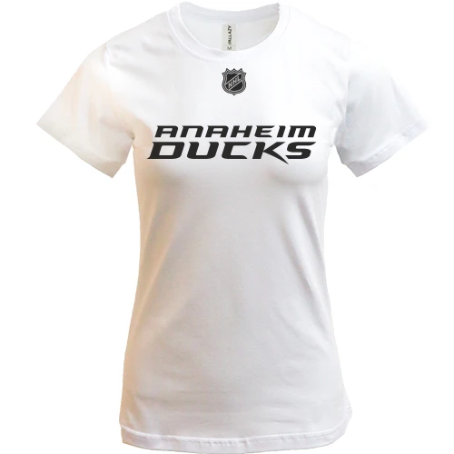 Женская футболка, Белый, Anaheim Ducks 2
