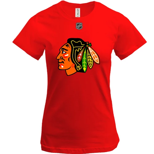 Жіноча футболка, червоний, Chicago Blackhawks