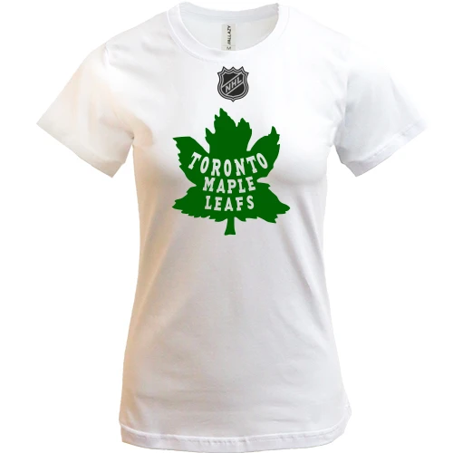 Женская футболка, Белый, Toronto Maple Leafs