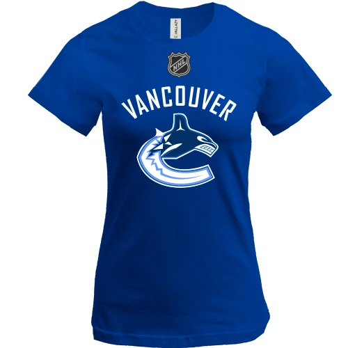 Жіноча футболка, синій, Vancouver Canucks