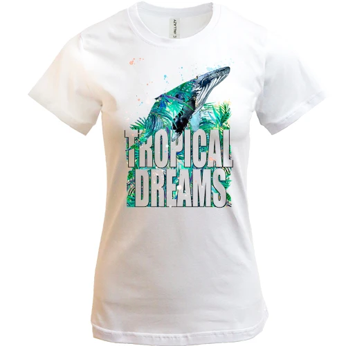 Жіноча футболка Tropical dreams з китом