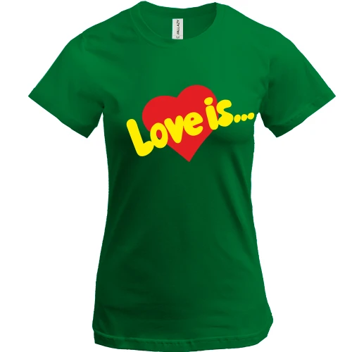 Жіноча футболка Love is... (2)
