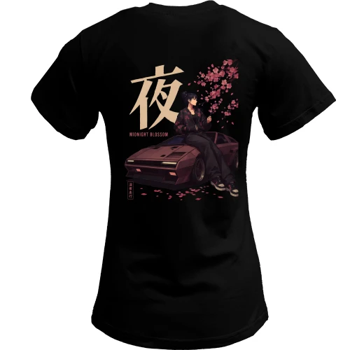 Женская футболка Midnight blossom