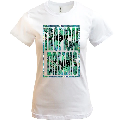 Женская футболка Tropical dreams (2)