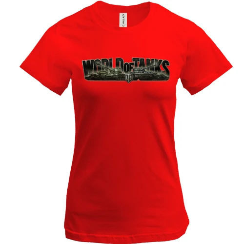 Женская футболка, Красный, WOT - World of Tanks
