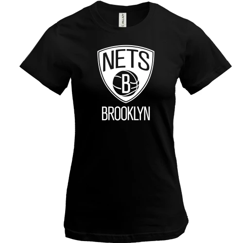 Женская футболка, Черный, Brooklyn Nets