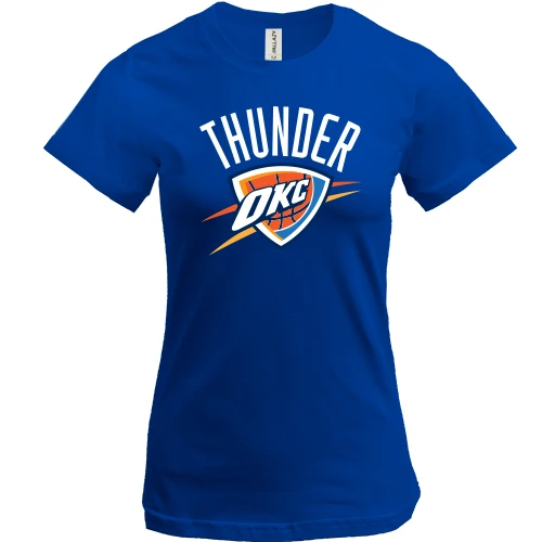 Женская футболка, Синий, Oklahoma City Thunder