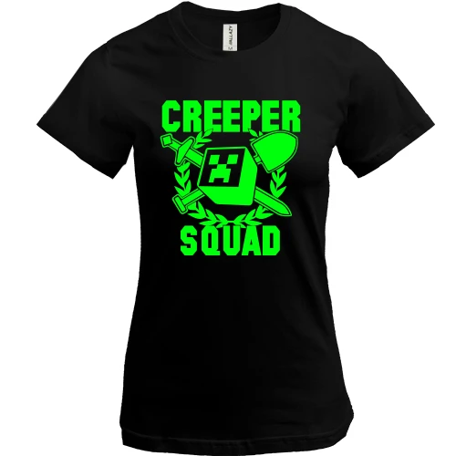 Женская футболка Minecraft Squad