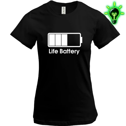 Жіноча футболка Life Battery