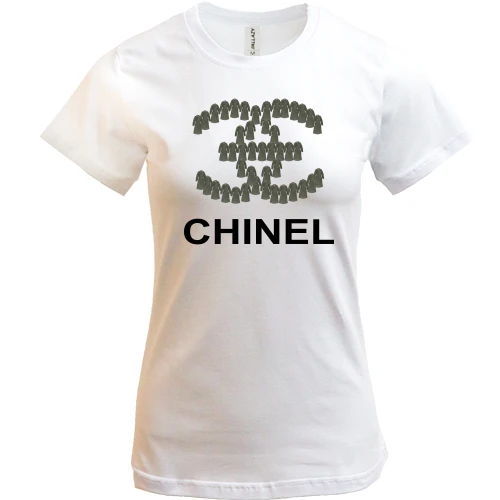 Женская футболка, Белый, CHINEL