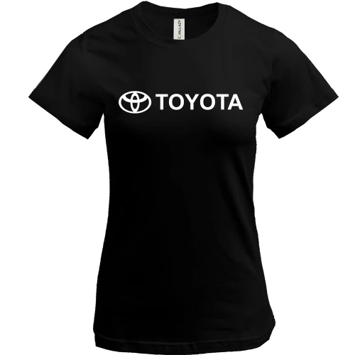 Женская футболка, Черный, Toyota