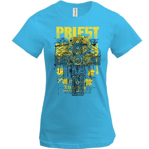 Женская футболка Priest