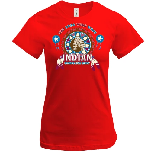 Женская футболка indian wild west