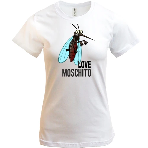 Женская футболка, Белый, Love Moschito