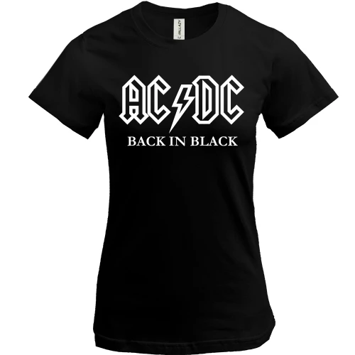 Жіноча футболка AC/DC Black in Black