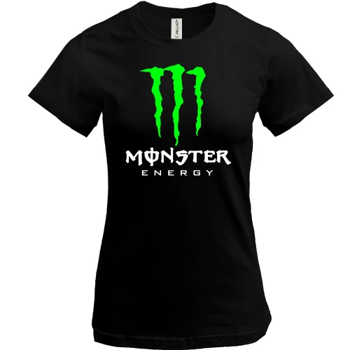 Женская футболка, черный, Monster energy