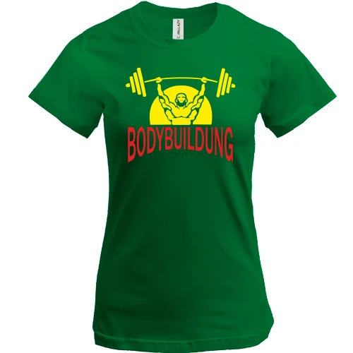 Жіноча футболка, Хакі, Bodybuilding (бодібілдинг)
