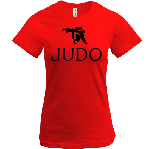 Женская футболка, Синий, Judo