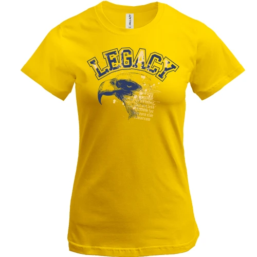 Жіноча футболка, Жовтий, legacy eagle