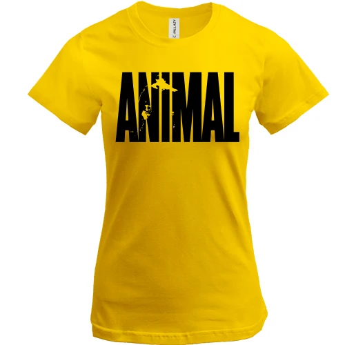 Женская футболка, Желтый, Animal Pac