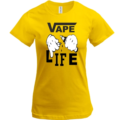 Женская футболка Vape life