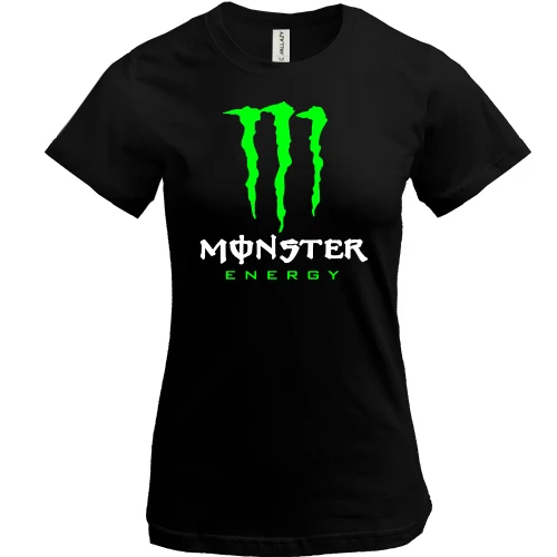 Жіноча футболка, Чорний, Monster energy (2)