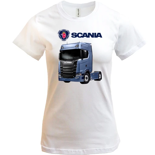 Жіноча футболка, Білий, Scania S