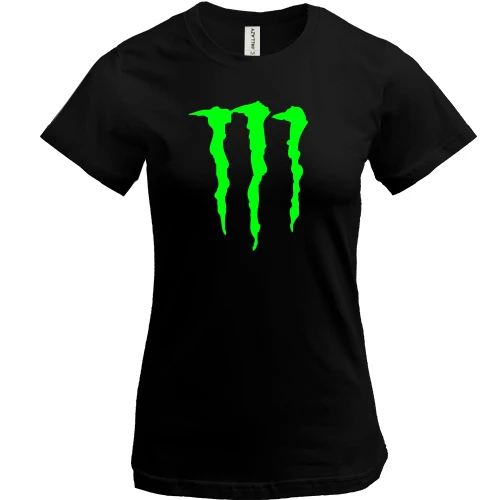 Женская футболка, черный, Monster
