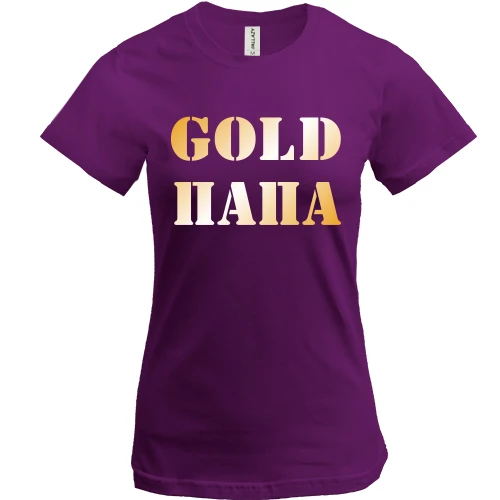 Жіноча футболка Gold папа 2