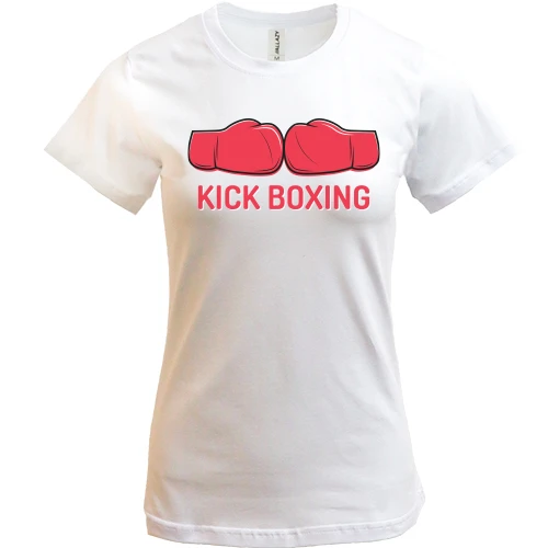 Женская футболка kickboxing перчатки