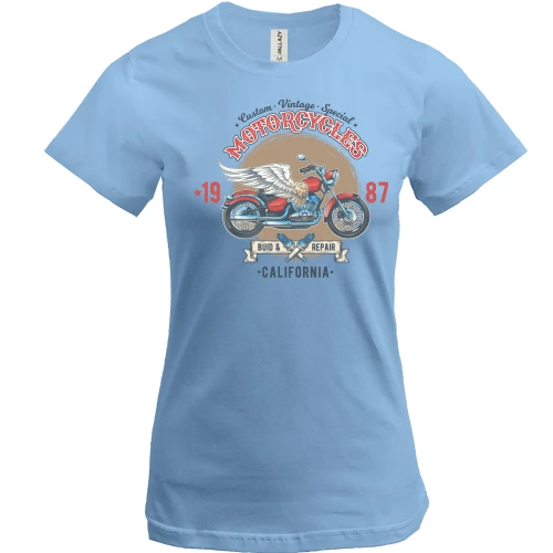Женская футболка motorcycles vintage
