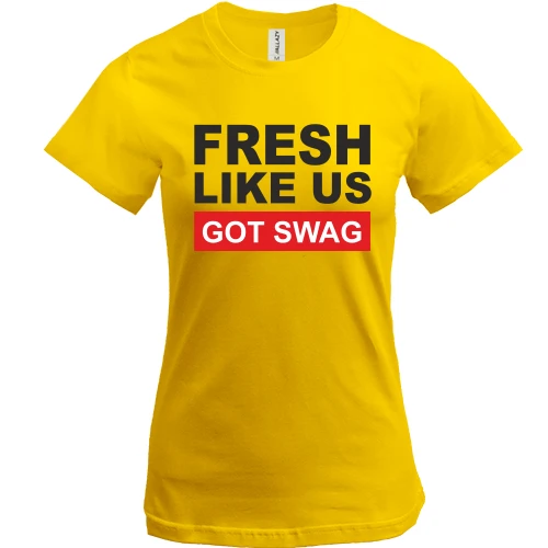 Жіноча футболка, Жовтий, Fresh like US