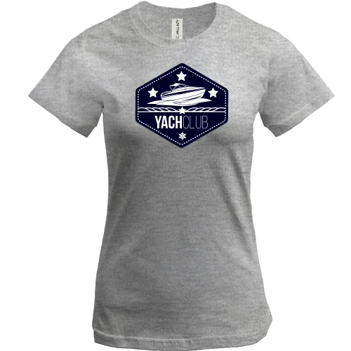 Жіноча футболка, Синій, yacht club