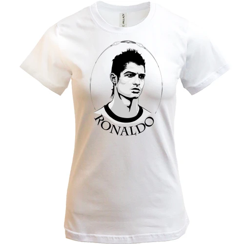 Женская футболка с Ronaldo
