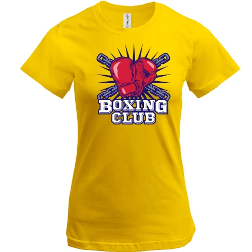Женская футболка boxing club 2