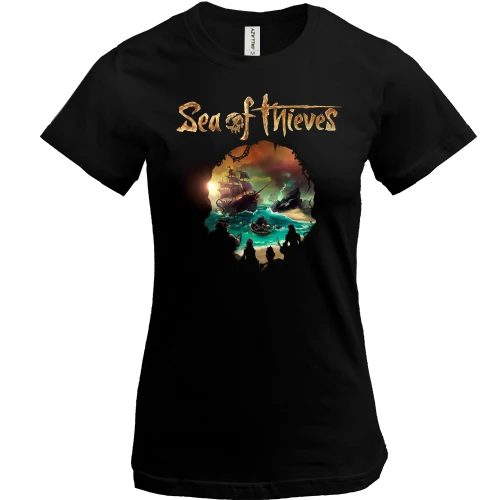 Женская футболка, Черный, Sea of Thieves