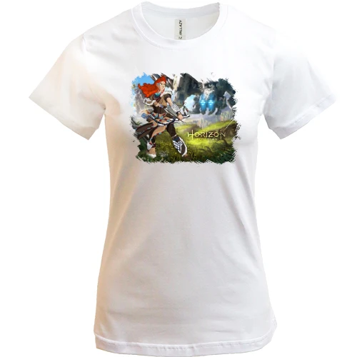Жіноча футболка, Білий, Horizon Zero Dawn (2)