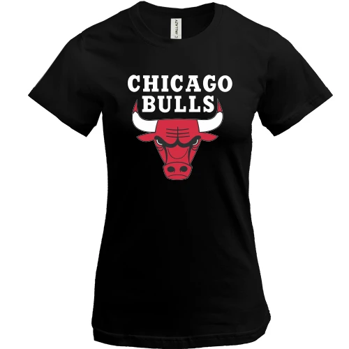 Женская футболка, Черный, Chicago bulls