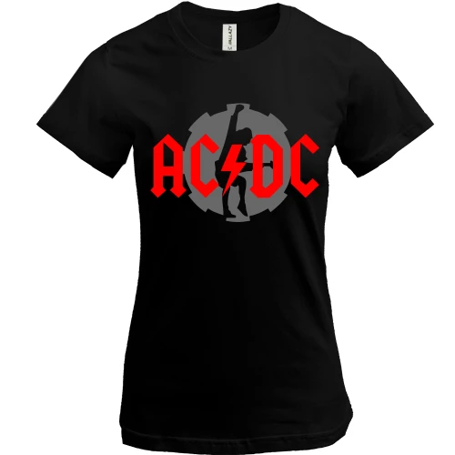Женская футболка AC/DC angus young