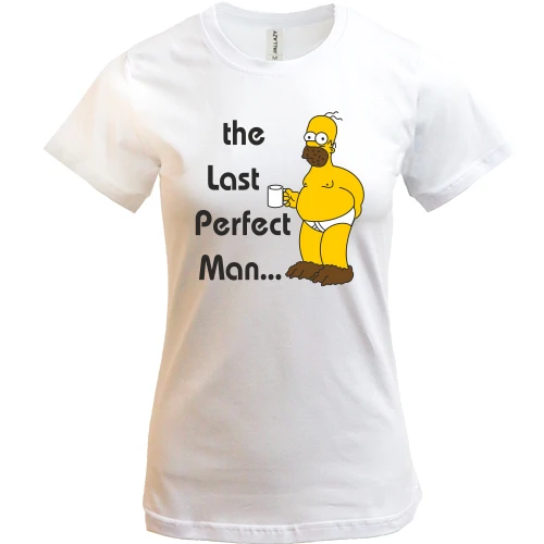 Жіноча футболка, Білий, The last perfect man
