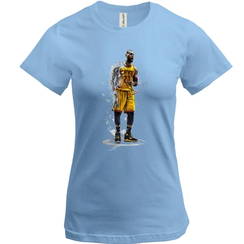 Женская футболка, Синий, с LeBron James