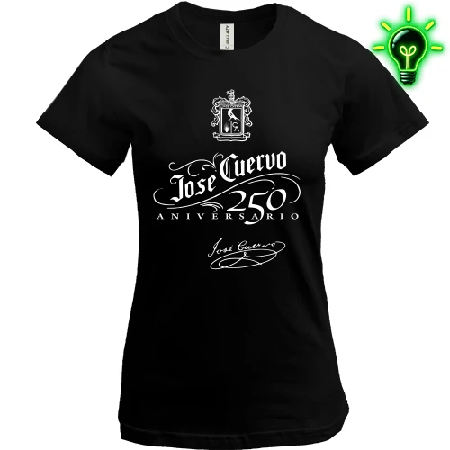 Жіноча футболка, Білий, з логотипом «Jose Cuervo»