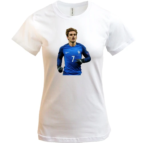Жіноча футболка, Білий, з Antoine Griezmann 3