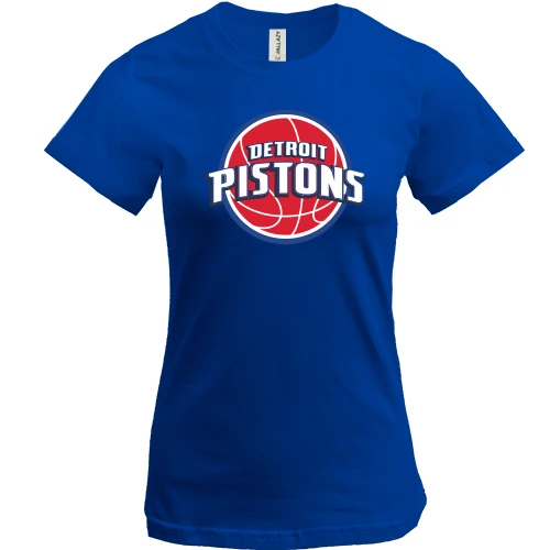 Жіноча футболка, Синій, Detroit Pistons