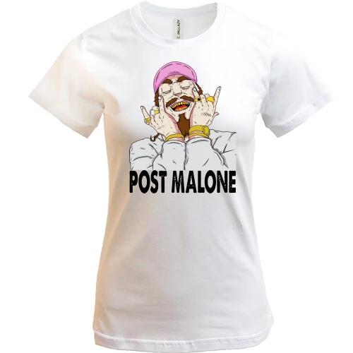 Женская футболка, Синий, Post Malone