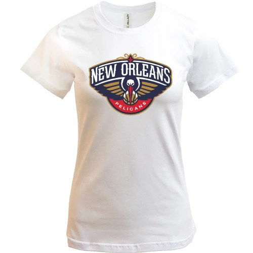 Женская футболка, Белый, New Orleans Pelicans